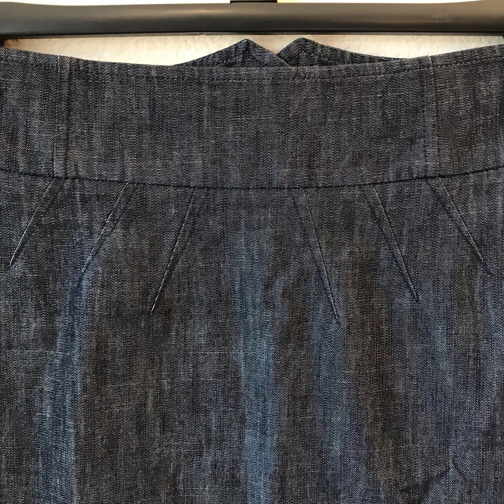 Classiques Entier Classic Denim Pencil Skirt Size 8 Blue Office Career Cotton - Picture 2 of 8